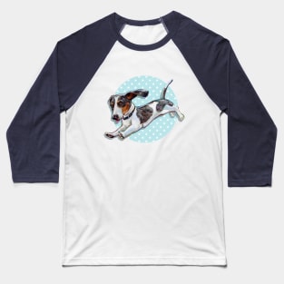 Cute Dachshund Pattern by Robert Phelps Baseball T-Shirt